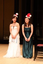 クリスマスコンサート2015亜沙紀＆祥子ご挨拶